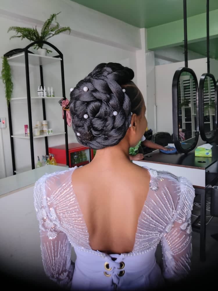 Bridal braids for traditional wedding